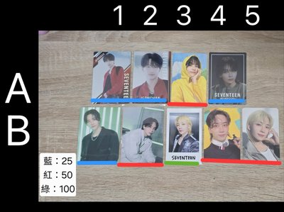 seventeen 全員小卡