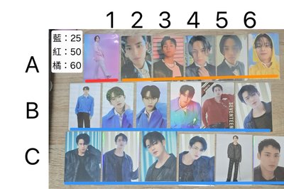 seventeen 全員小卡