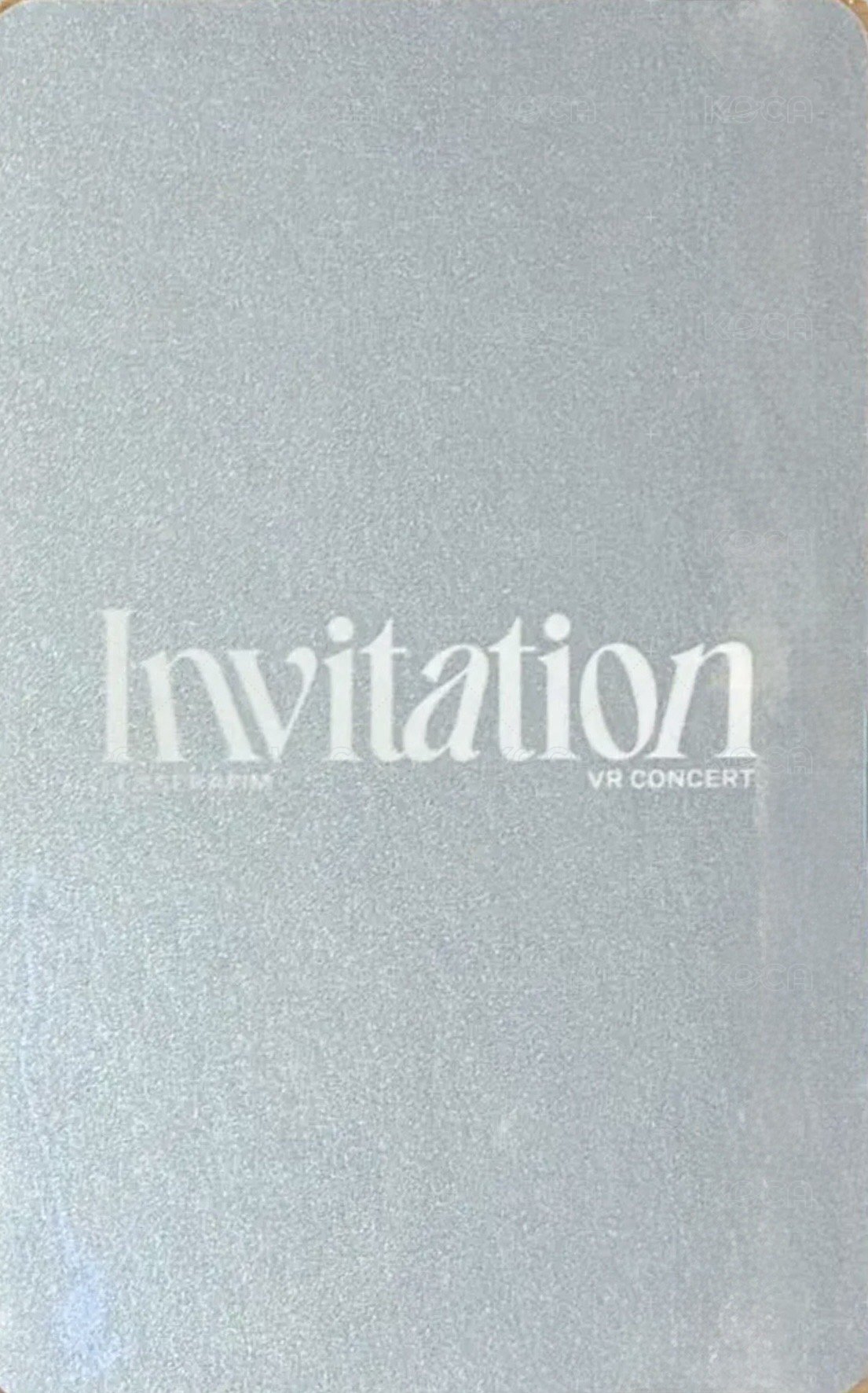 INVITATION 隨機卡  背面