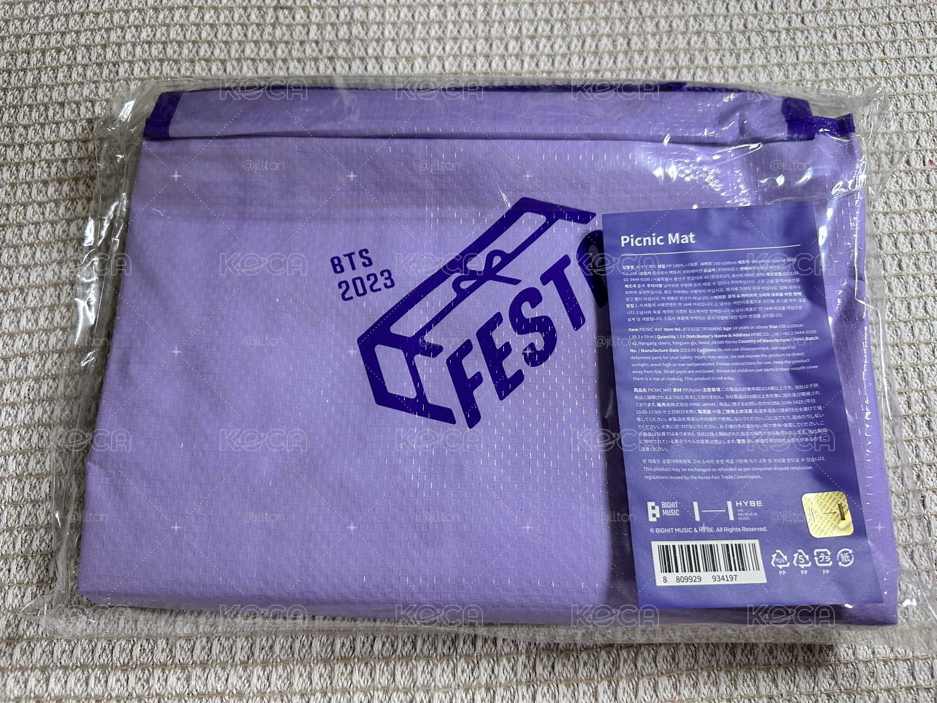 BTS FESTA 2023 野餐墊