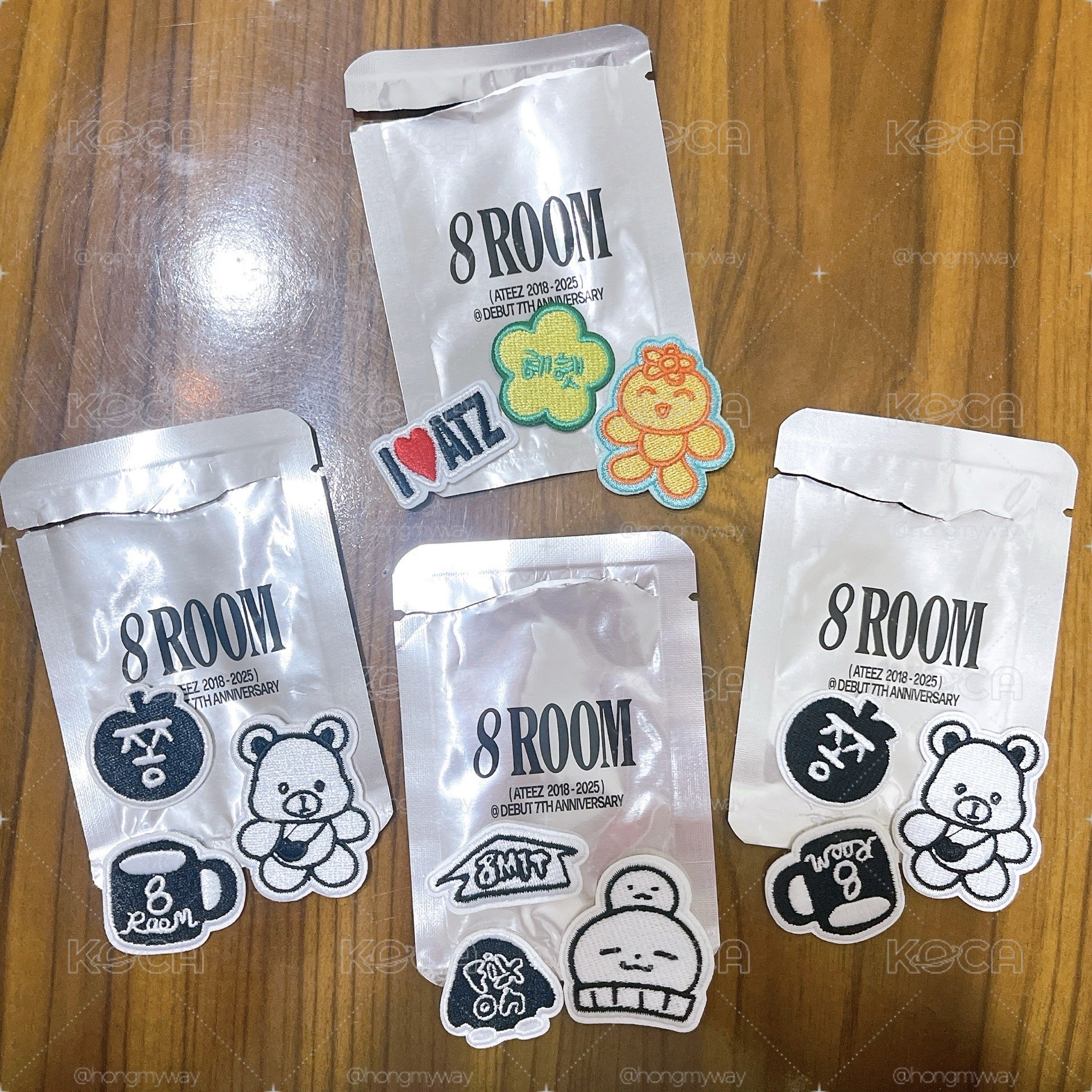 ATEEZ 七週年 8ROOM 快閃店 刺繡貼 燙布