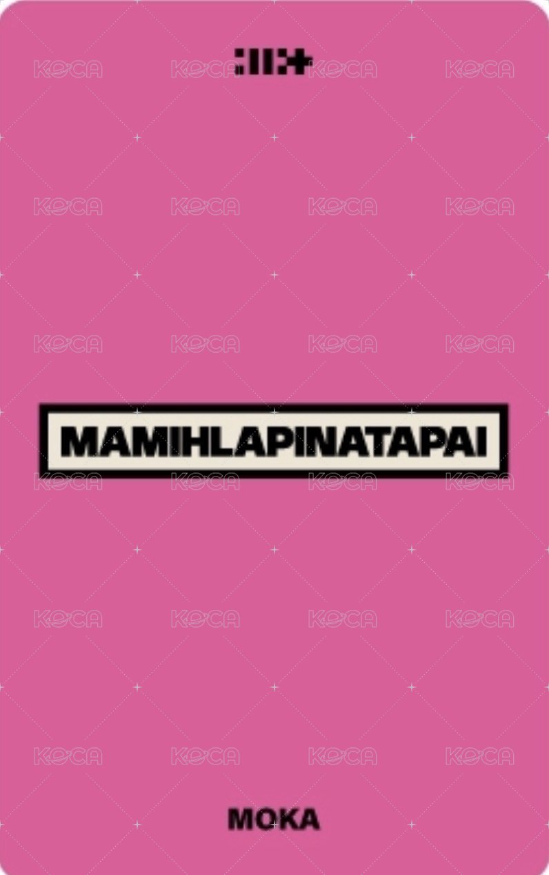 MAMIHLAPINATAPAI 日咖 幸運卡  背面