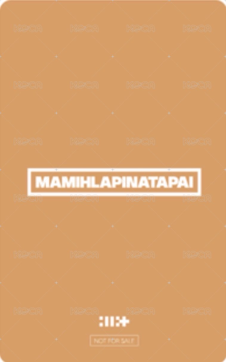 MAMIHLAPINATAPAI 環球 幸運卡  背面