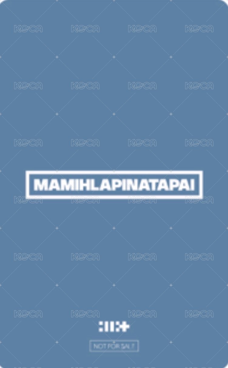 MAMIHLAPINATAPAI 環球 幸運卡  背面