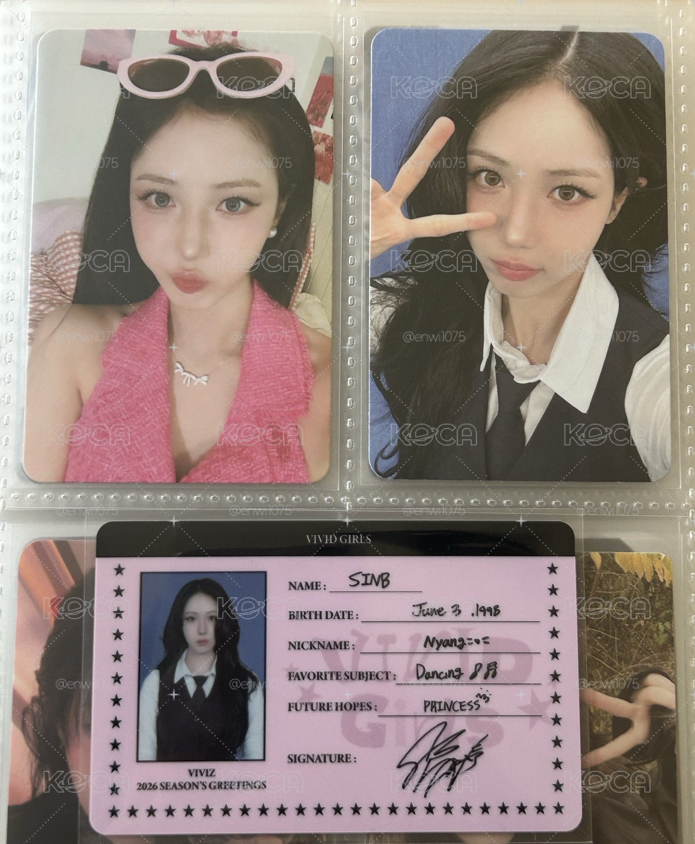 GFRIEND VIVIZ SINB 小卡區