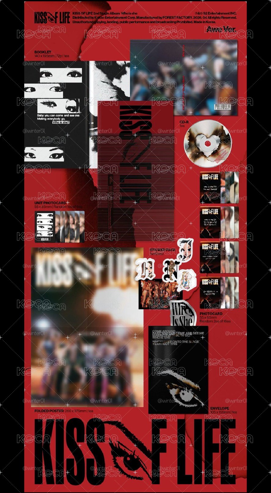 全新未拆｜Kiss Of Life 單曲二 專輯 Awe ver.
