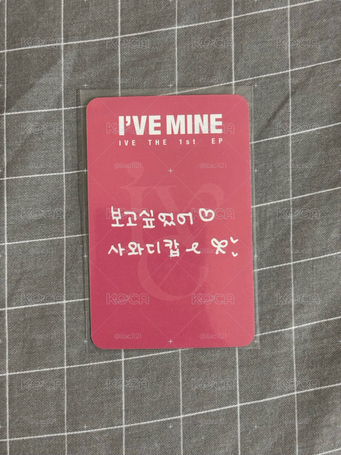 泰簽怜❤️ 韓文卡背