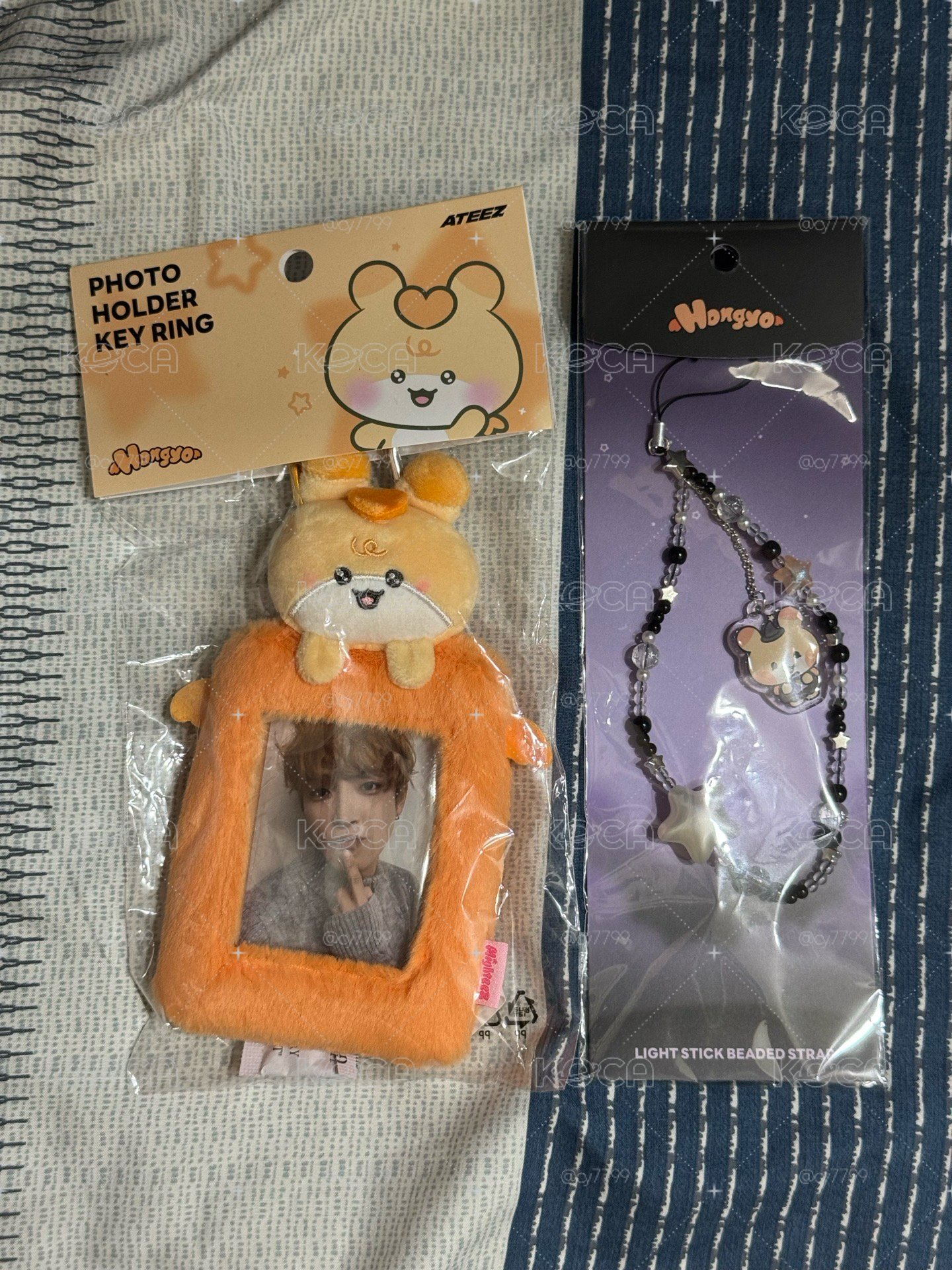 ateez mighteez 弘中 卡套 手燈鍊