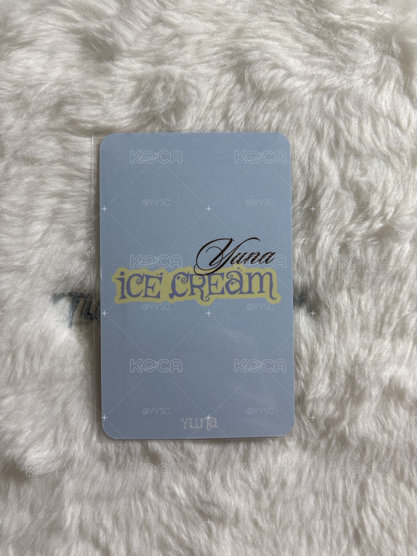 yuna  Ice Cream 打歌卡 