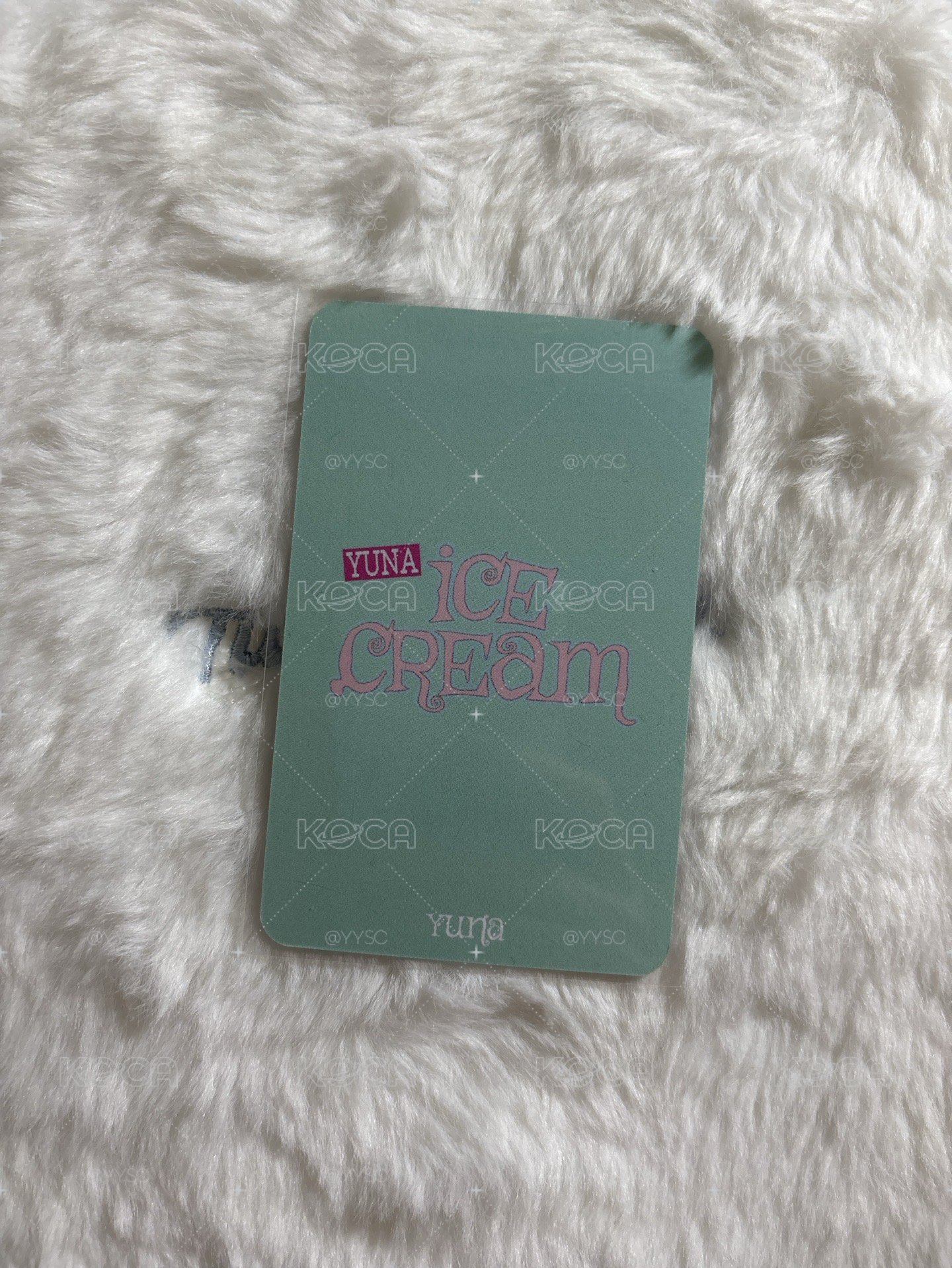 yuna Ice Cream 打歌卡 