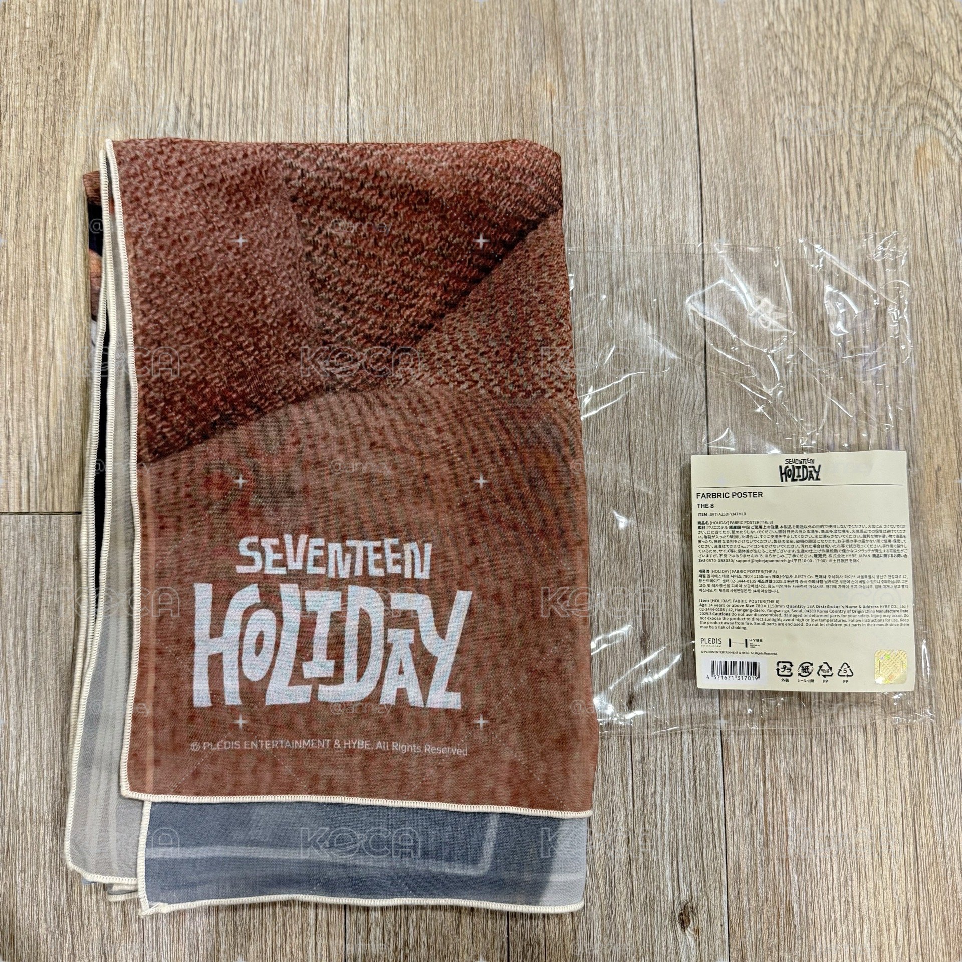 SEVENTEEN｜HOLIDAY 週邊 布料海報 大海報 大掛布｜明浩 the8 小八
