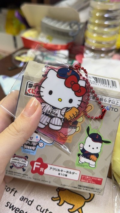 侍JAPAN × 三麗鷗 吊飾 F賞：壓克力鑰匙圈