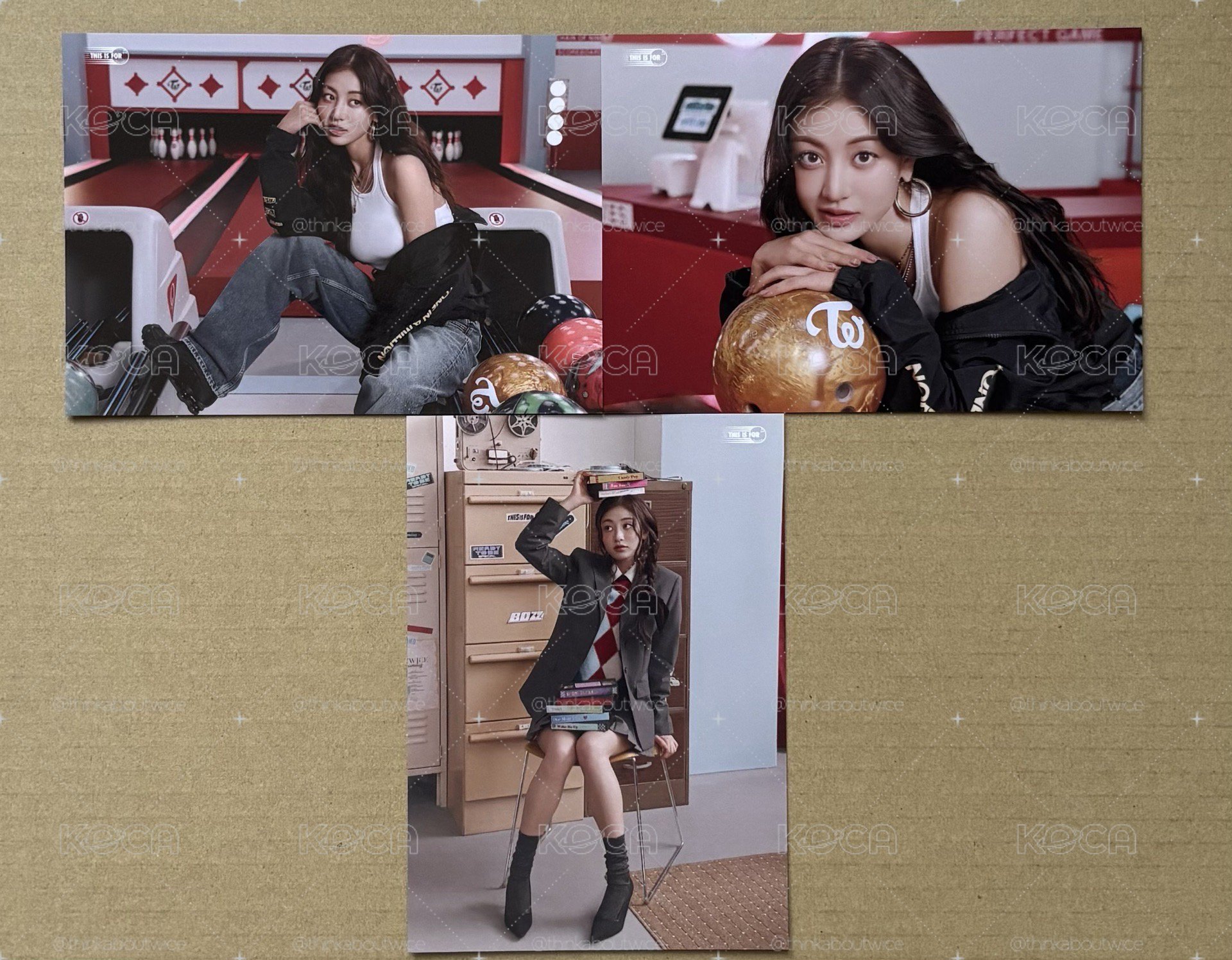 TWICE 志效 新國立 大卡 明信片