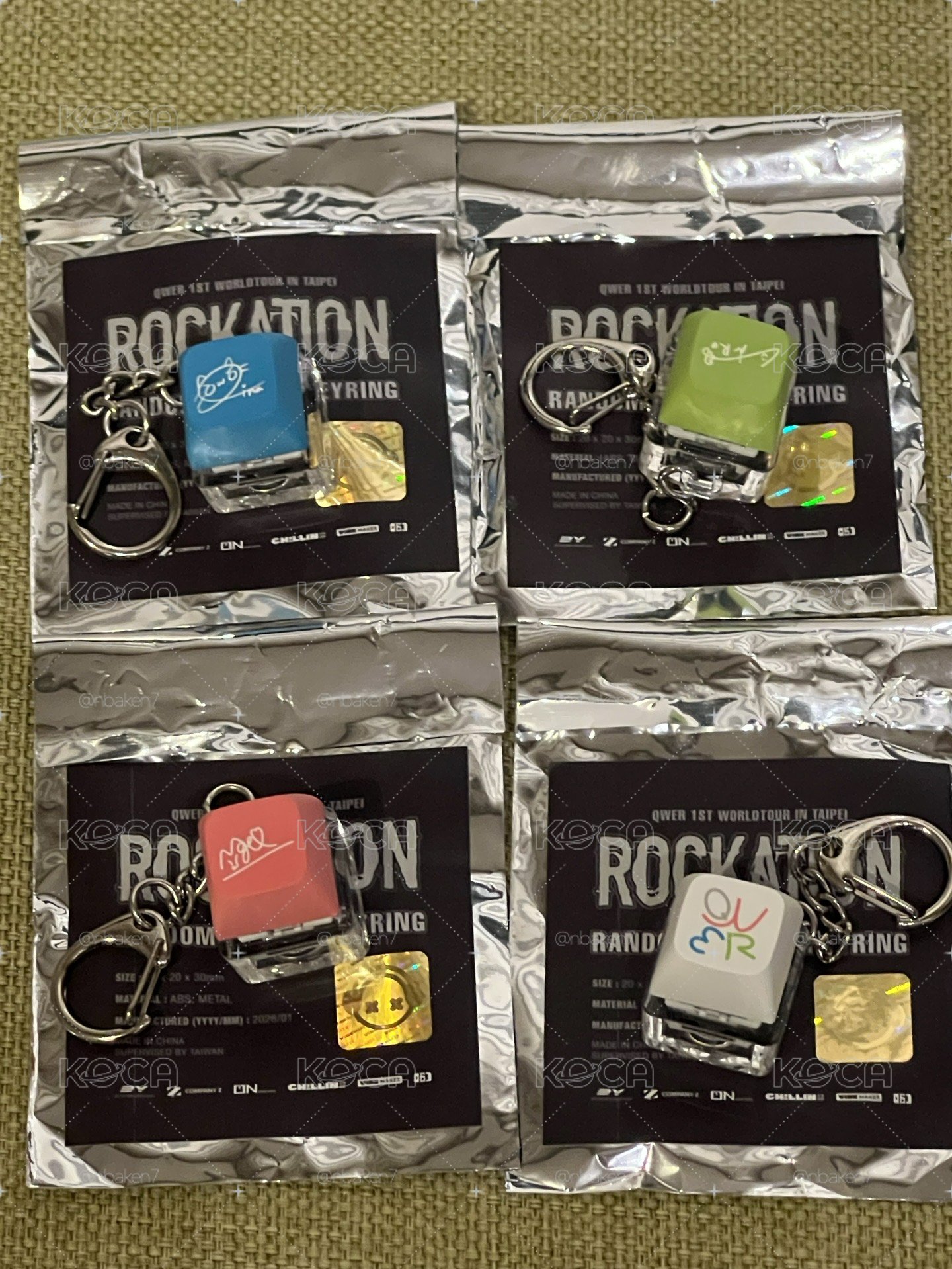 QWER 一巡台北場鍵帽（現貨）