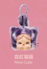 豹豹貓貓系列 搪膠毛絨掛件盲盒 吊飾 霓虹貓貓
