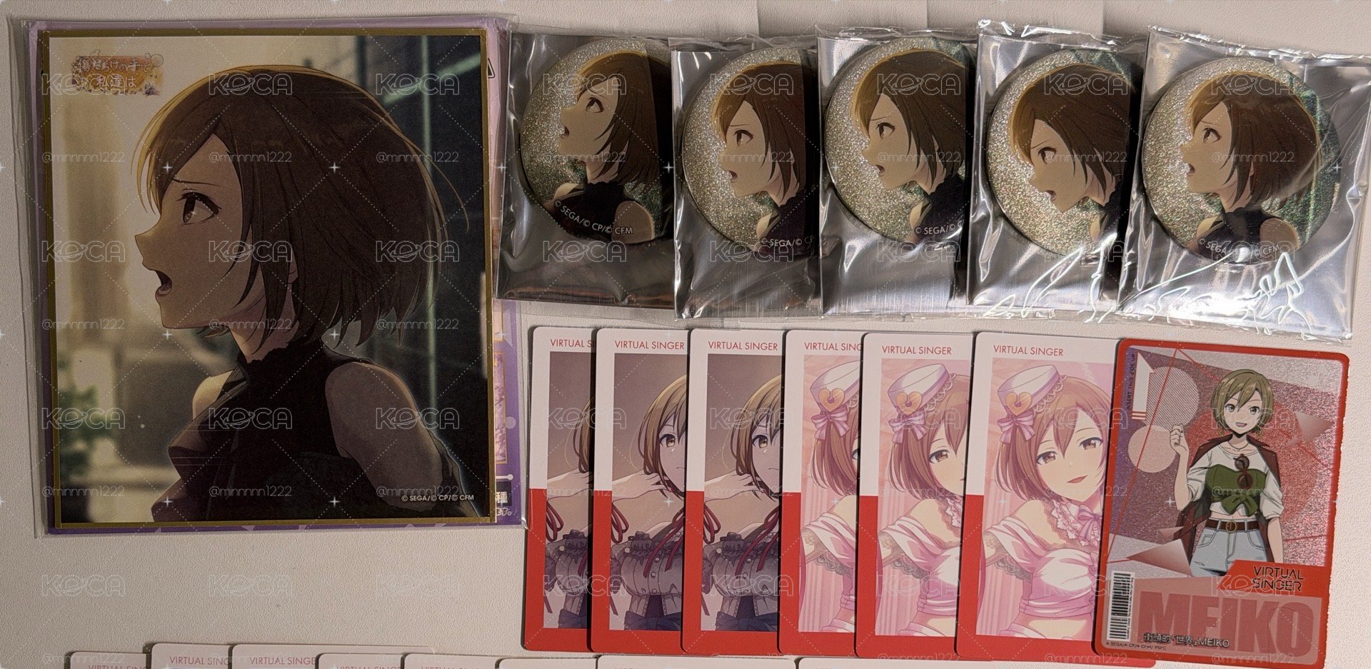 meiko 細閃 徽章 色紙 ep