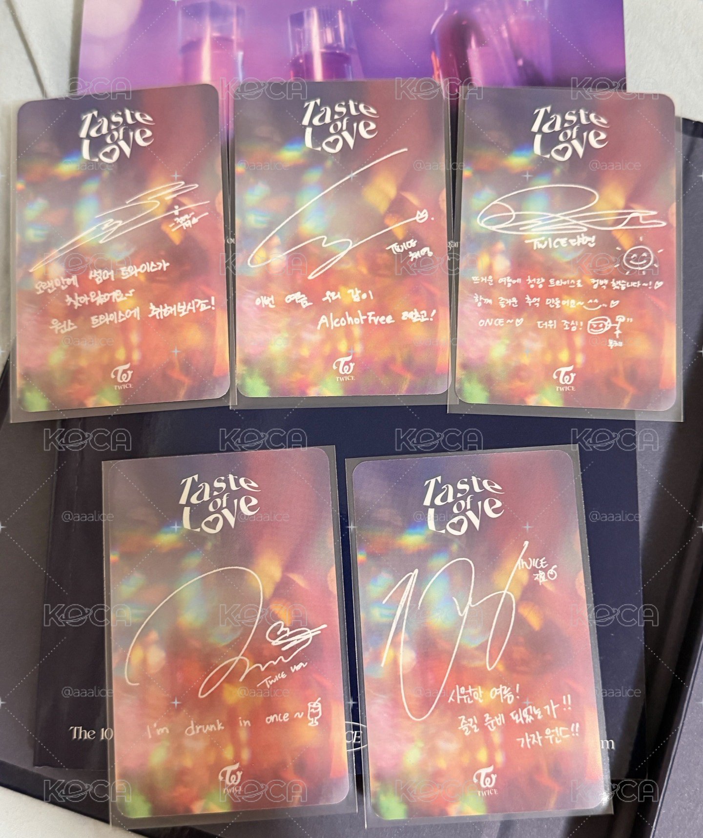 TWICE taste of love全專 送專卡