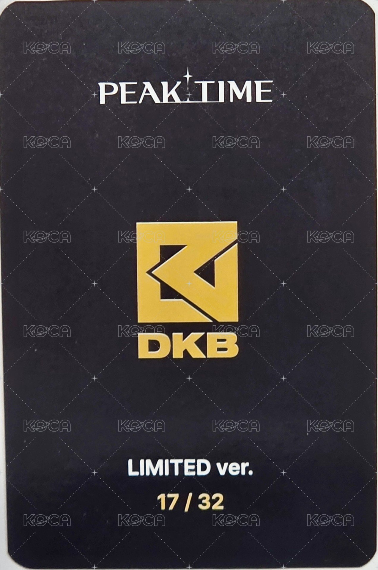 PEAKTIME 隨機卡  背面