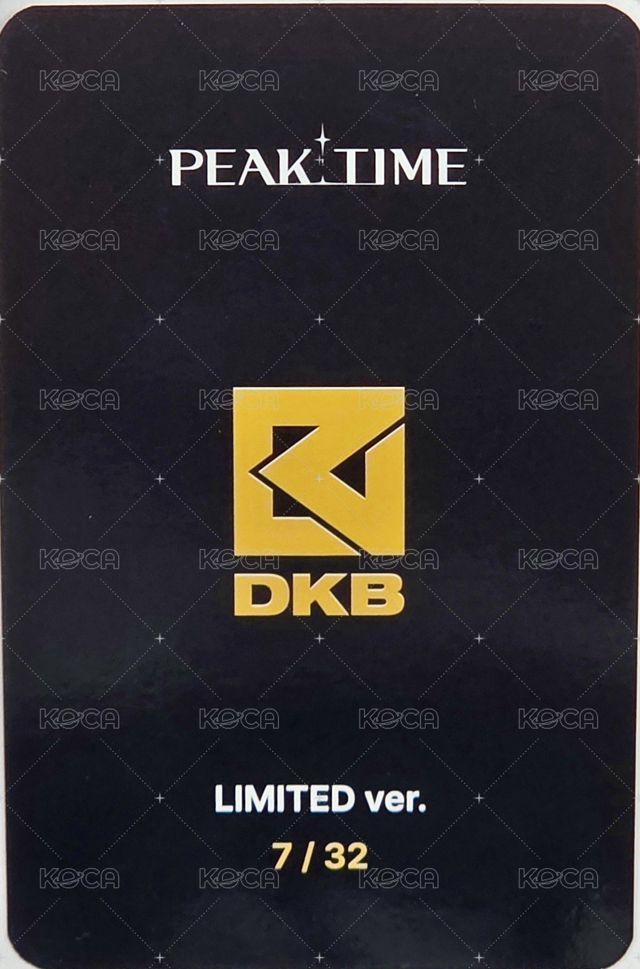 PEAKTIME 隨機卡  背面