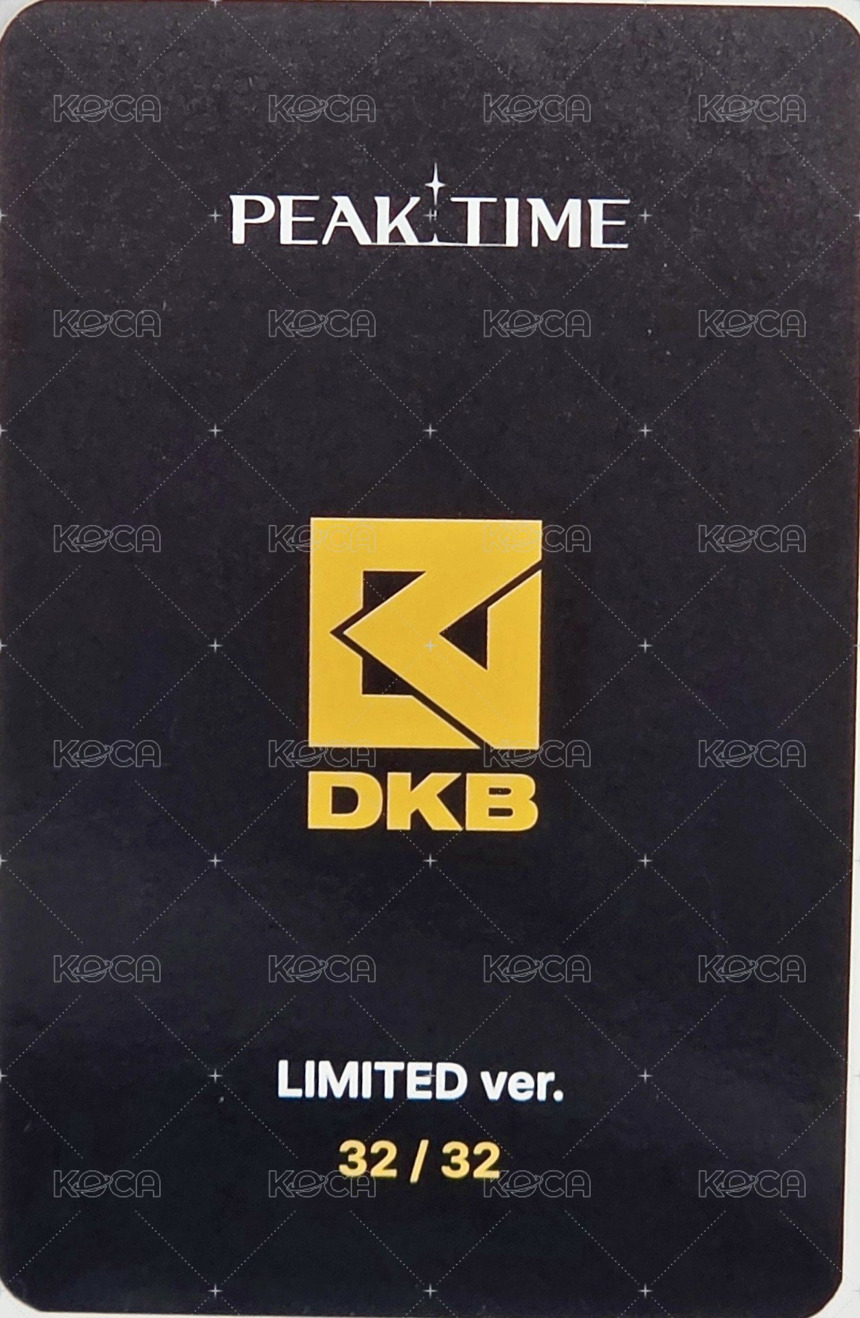 PEAKTIME 隨機卡  背面