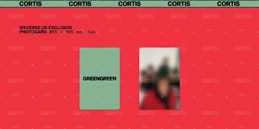 Cortis USA團卡 最後一組卡