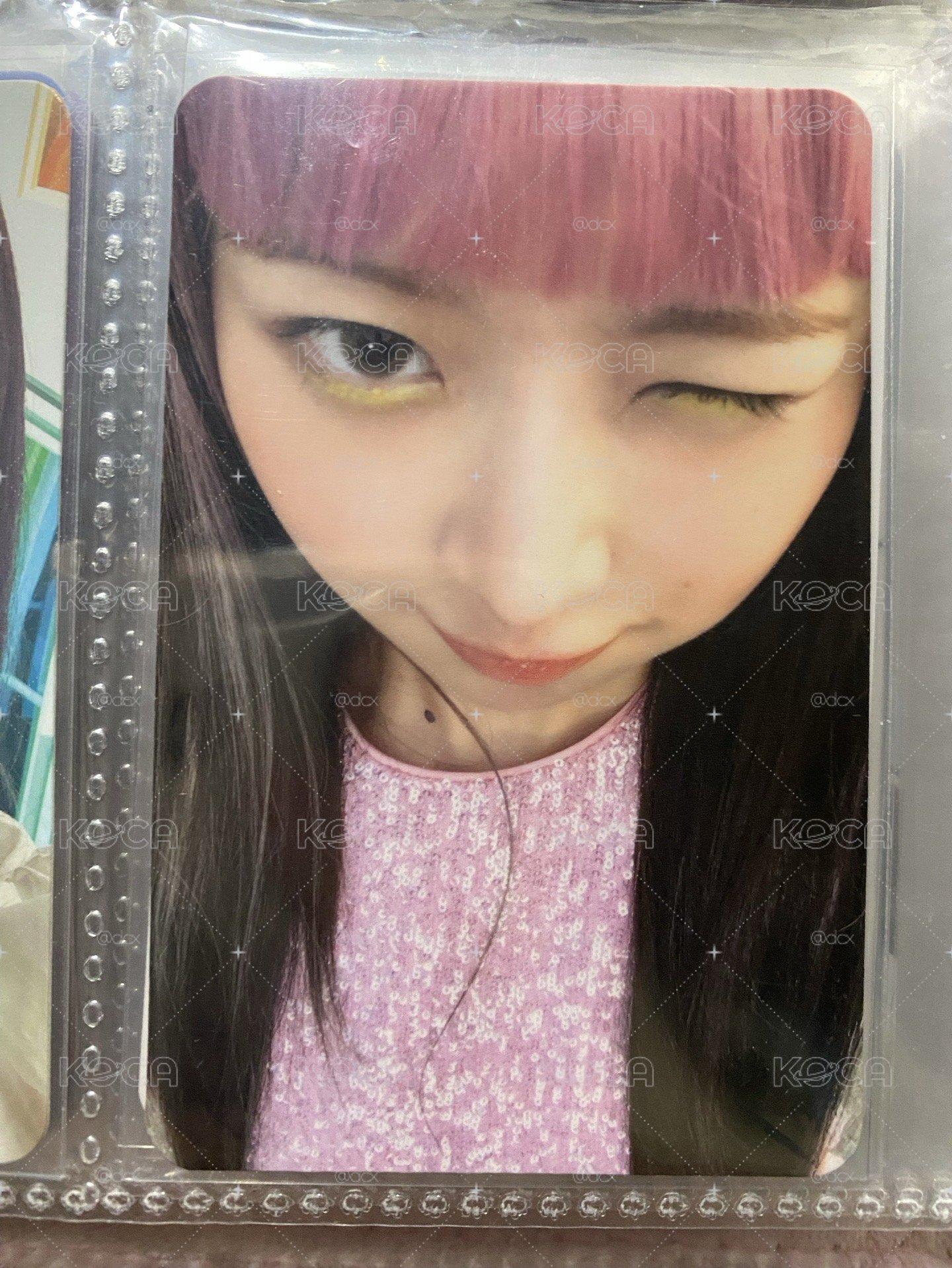 IVE 直井怜 Rei IVE SECRET 粉黑漸層挑染懟臉 一星星光卡