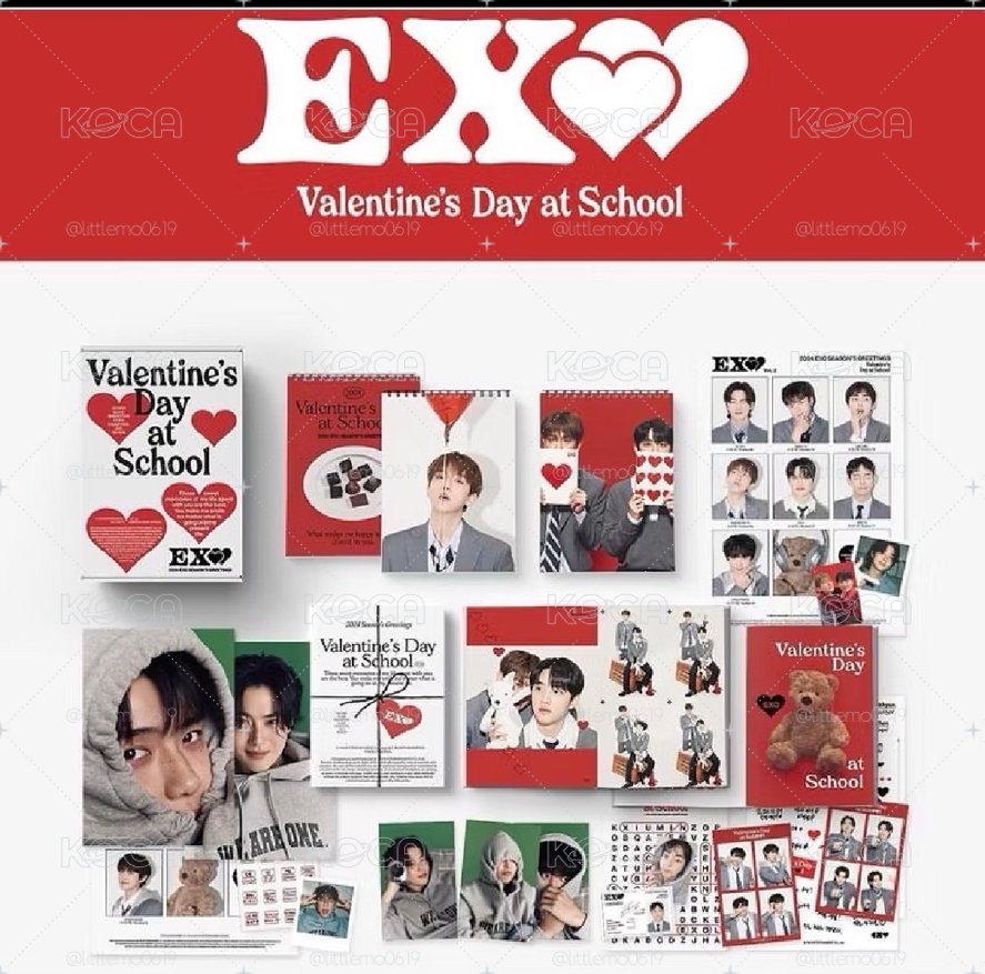 EXO 2024年曆 成員固配 SM 特典卡