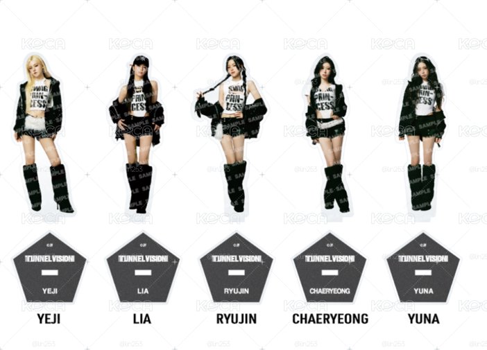 itzy 三巡 成員立牌