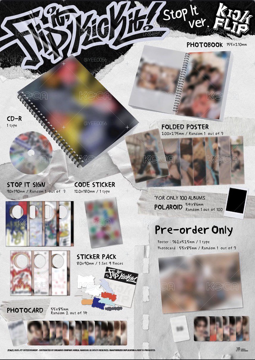 𝗞𝗶𝗰𝗸𝗙𝗹𝗶𝗽：迷你一輯專輯 stop it ver.