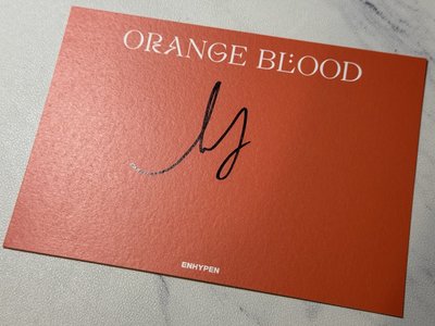 Orange Blood 李羲承美版親簽
