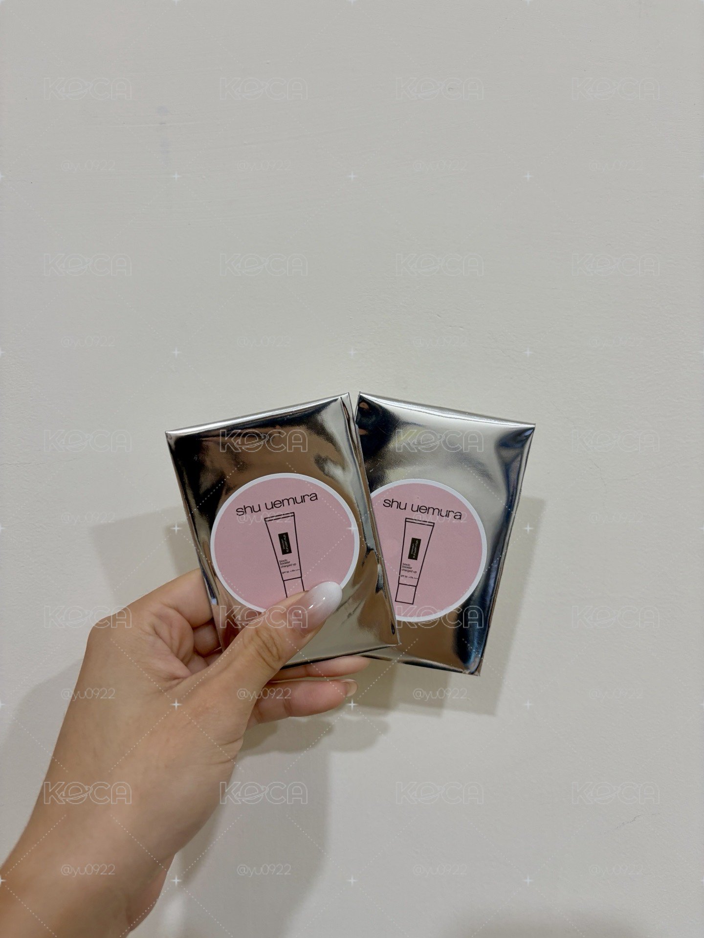 麵 薇娟植村秀代言小卡 超快充亮顏乳小卡