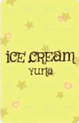 Ice Cream TDK 台北快閃店 特典卡  背面