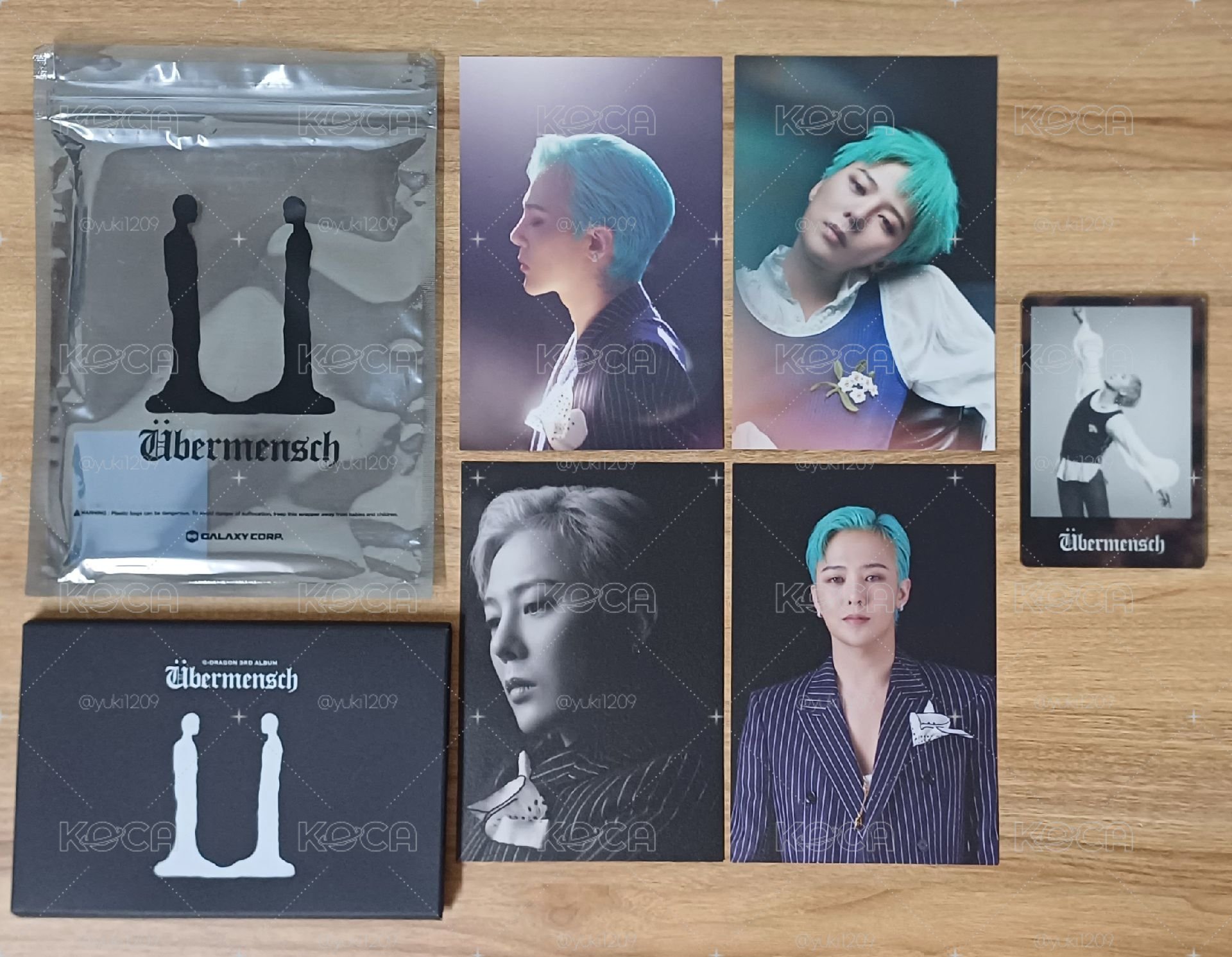 G-DRAGON 媒體藝術展覽 明信片組