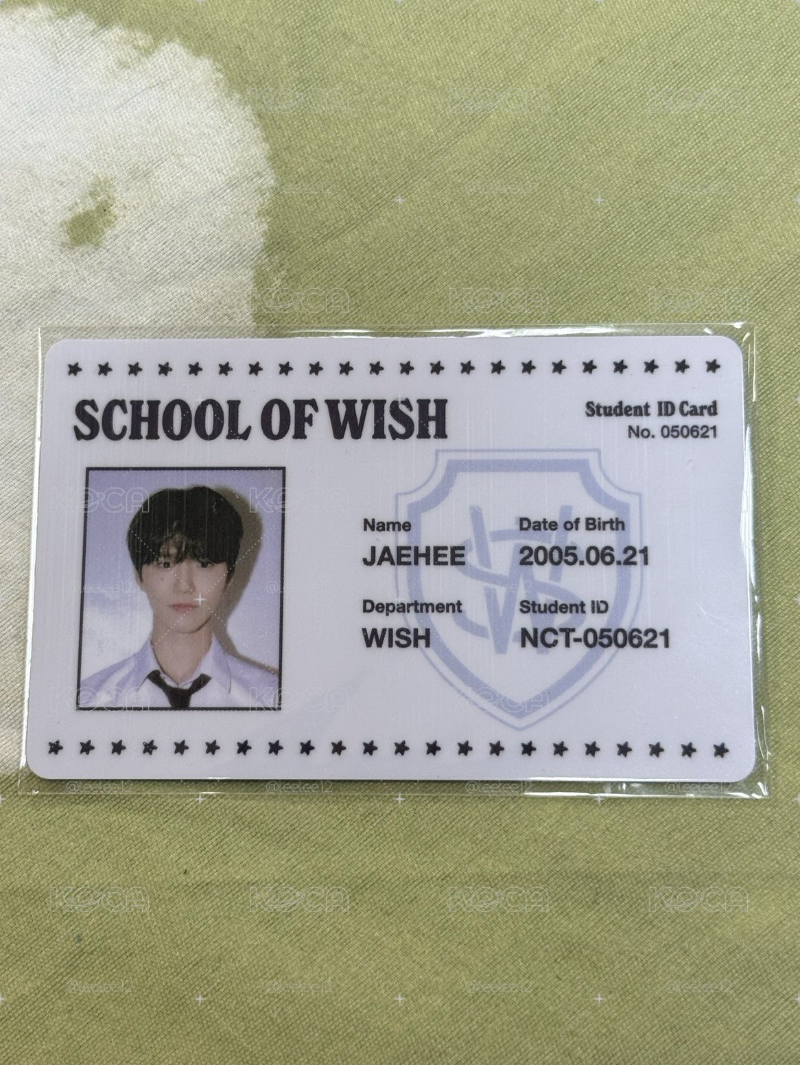 24fm JAEHEE學生證卡