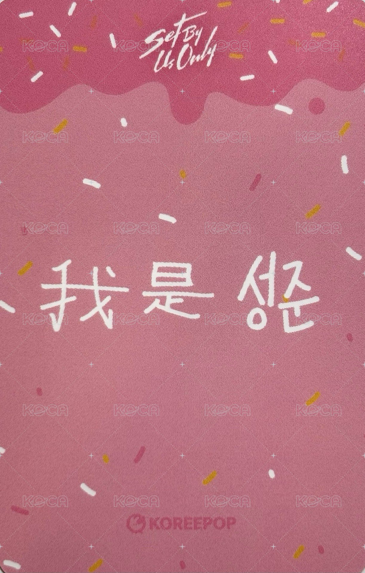 SET BY US ONLY   KOREEPOP 台北一日店長 簽售卡 圈圈圓圓圈圈ver. 背面