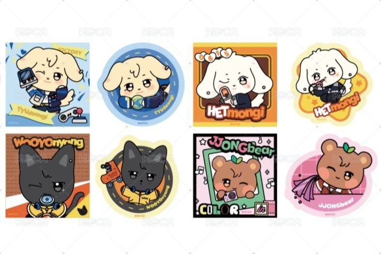 FLAKE STICKER SET (REMOVABLE)