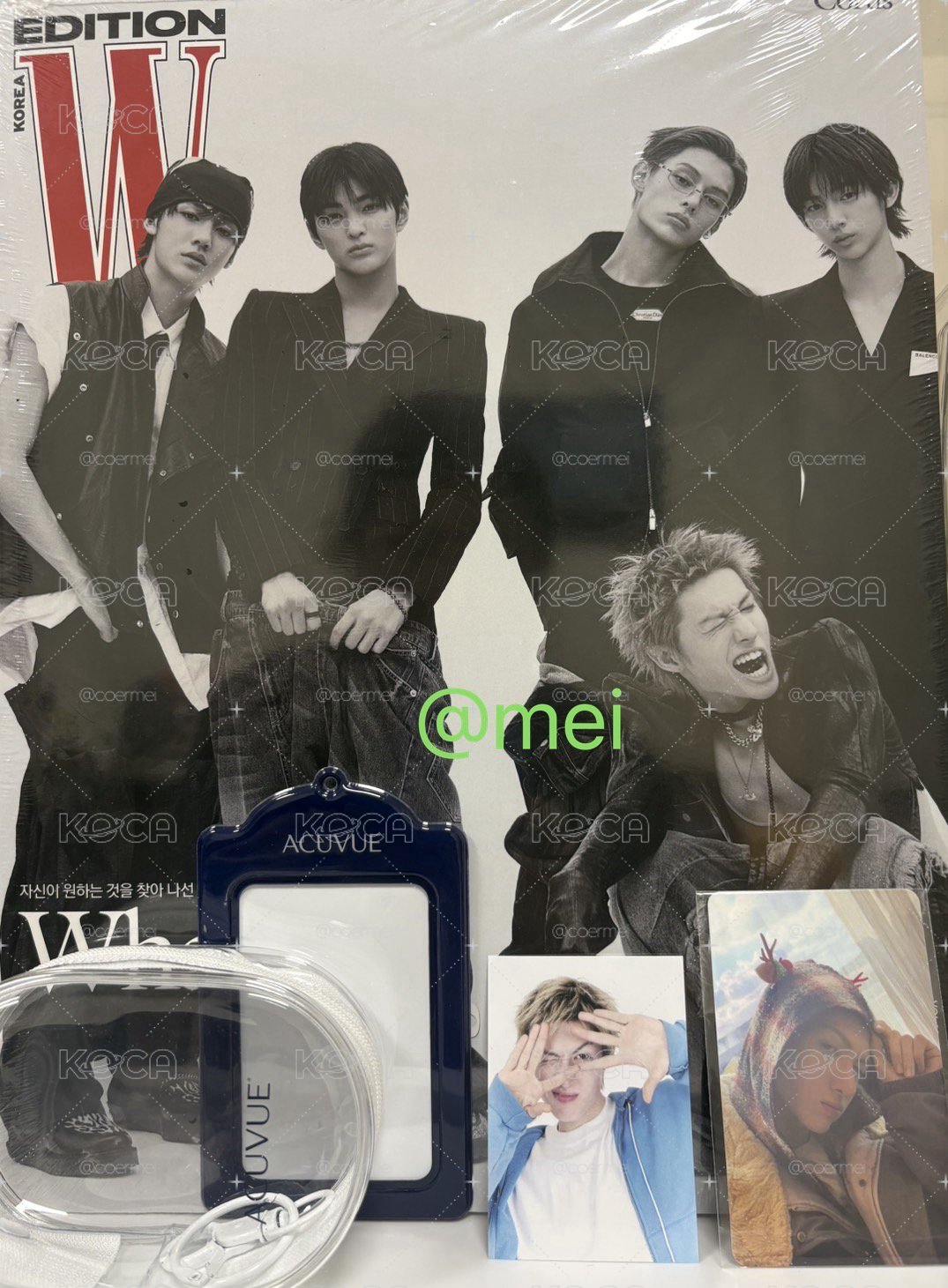 全新未拆W雜誌+年末特典卡*1+隱眼小卡*1