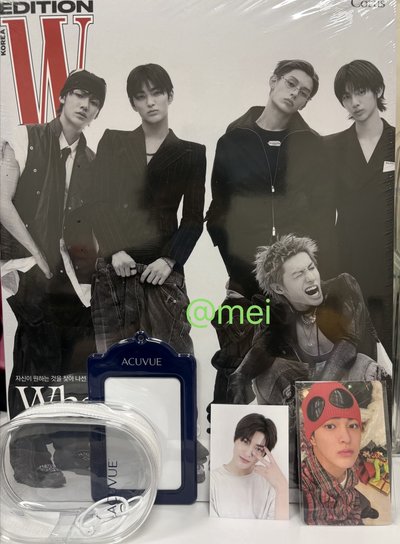 全新未拆W雜誌+年末特典卡*1+隱眼小卡*1