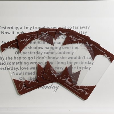 現貨｜二週年明信片、透卡、卡貼