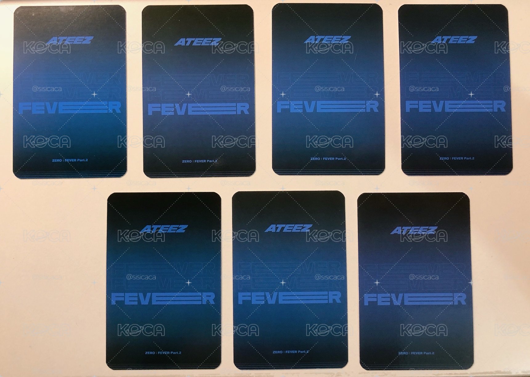 ATEEZ Fever pt.2 Beatroad 簽售卡