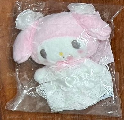 三麗鷗 Melody 美樂蒂 生日系列 白婚紗 娃娃吊飾 吊飾