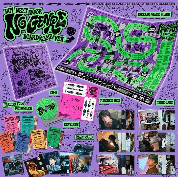 全新未拆 No Genre 專輯 單封 BORADGAME ver.