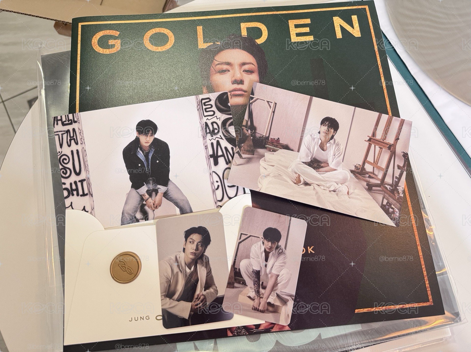 田柾國 JUNG KOOK (BTS) - GOLDEN [LP] 黑膠小卡+明信片