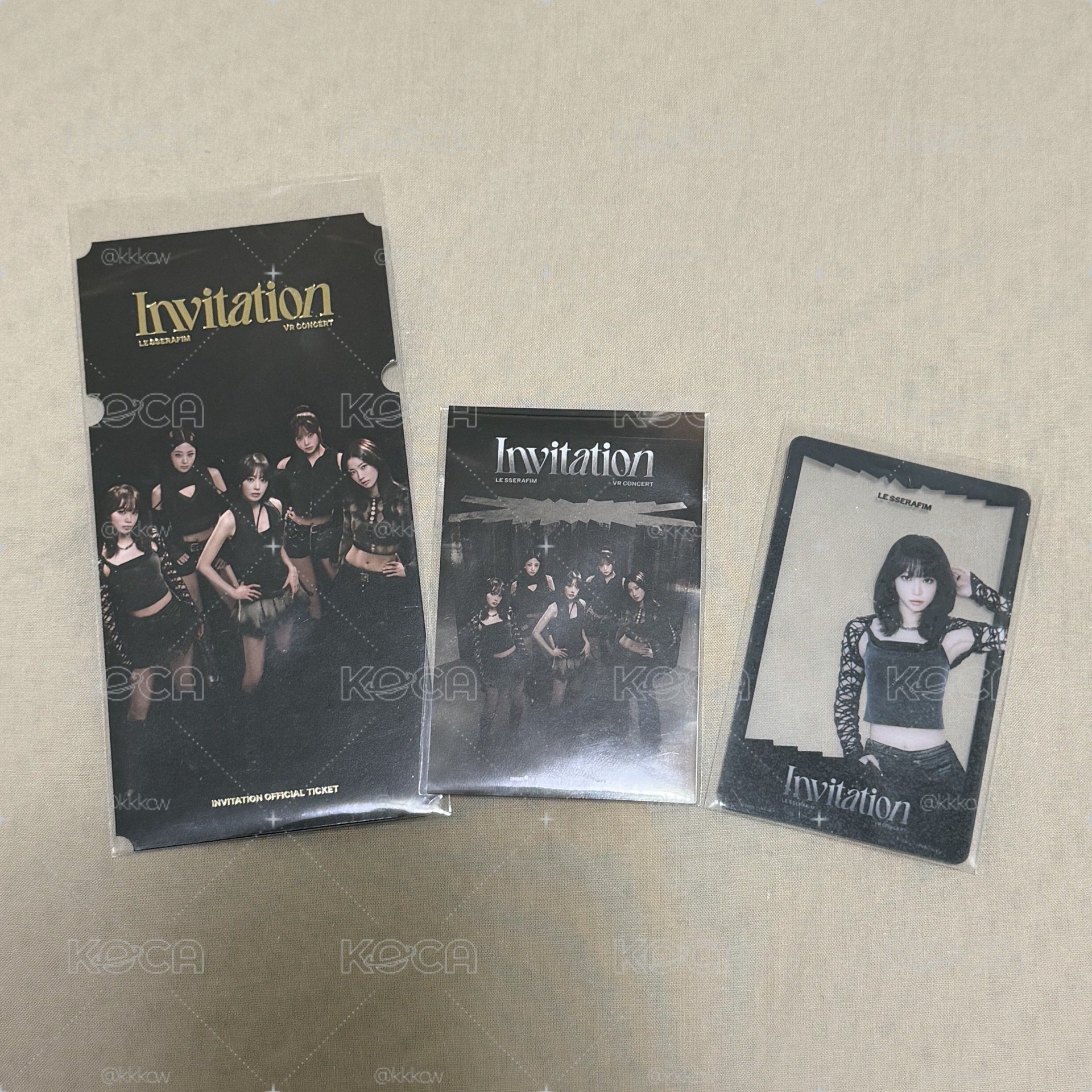 LE SSERAFIM VR演唱會票卡+采透卡 現貨