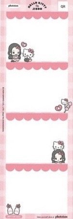 Jisoo Kitty聯名 人生四格卡 / 拍貼 