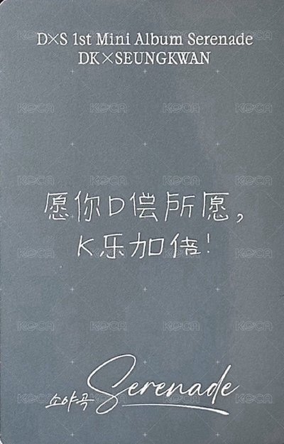 DxS 碩珉中文卡背