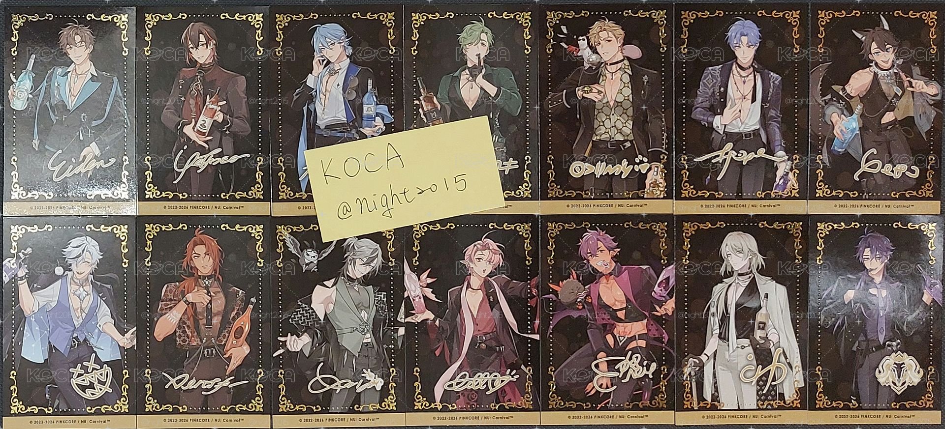 現貨 安利美特咖啡 四週年簽名小卡 全套14張 新世界狂歡