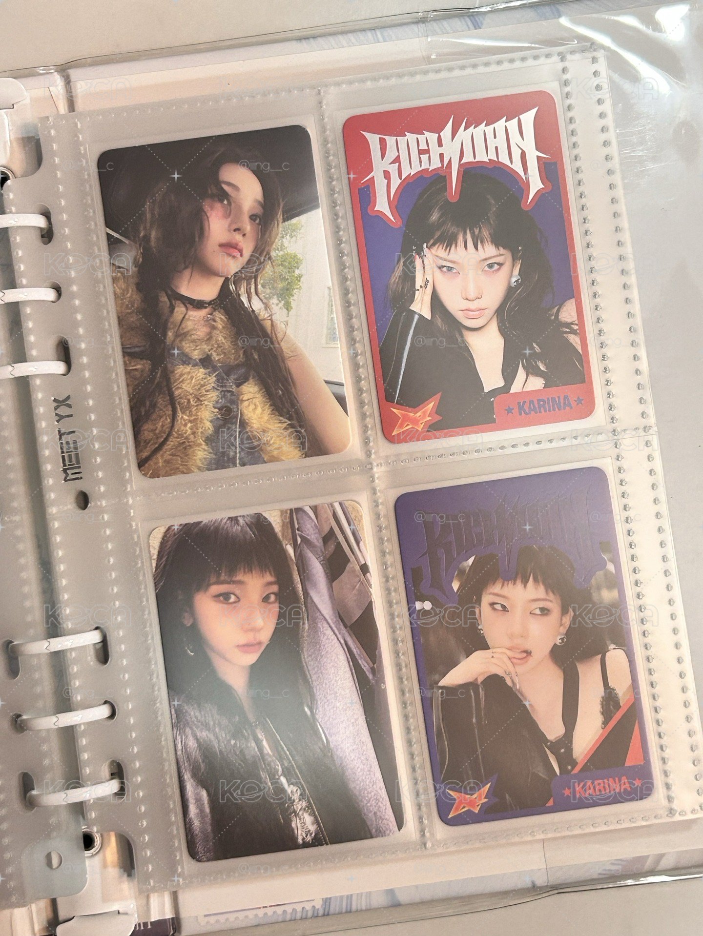 aespa Karina Rich Man 快閃隨機卡柚set