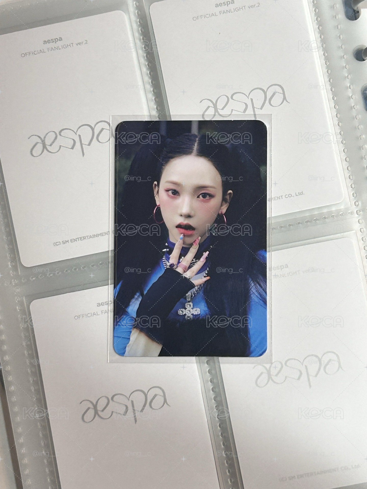 aespa Karina Armageddon 周邊卡 快閃明信片組柚