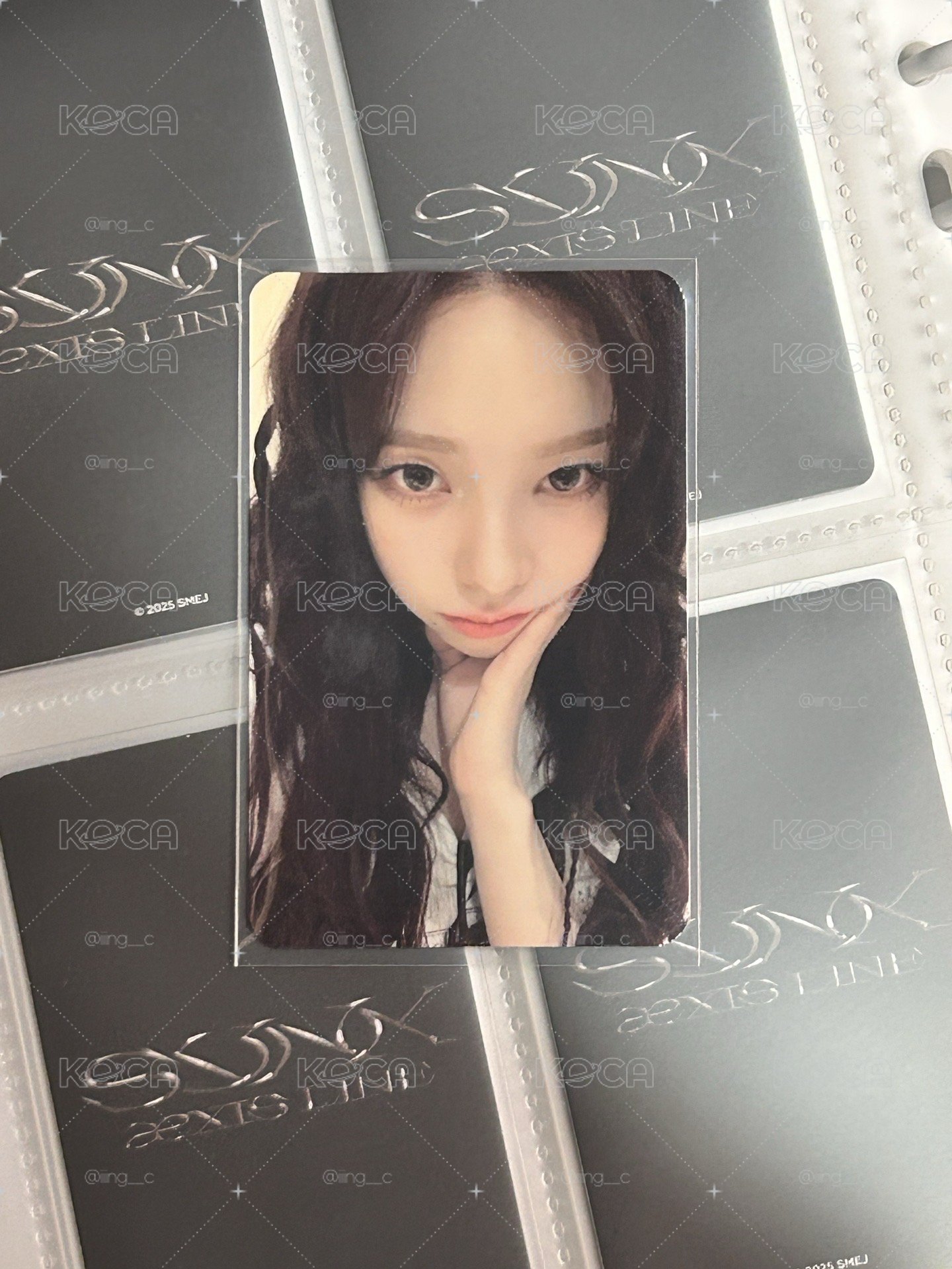 aespa Karina Whiplash周邊卡 鞋帶扣柚